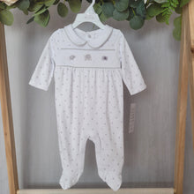 Load image into Gallery viewer, Boys Elephant Smocked Cotton All In One
