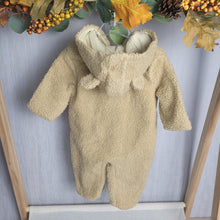 Load image into Gallery viewer, Neutral Sherpa Hooded Pramsuit
