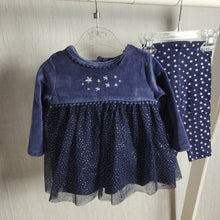 Load image into Gallery viewer, Baby Girls Velour Tutu Dress &amp; Legging Set
