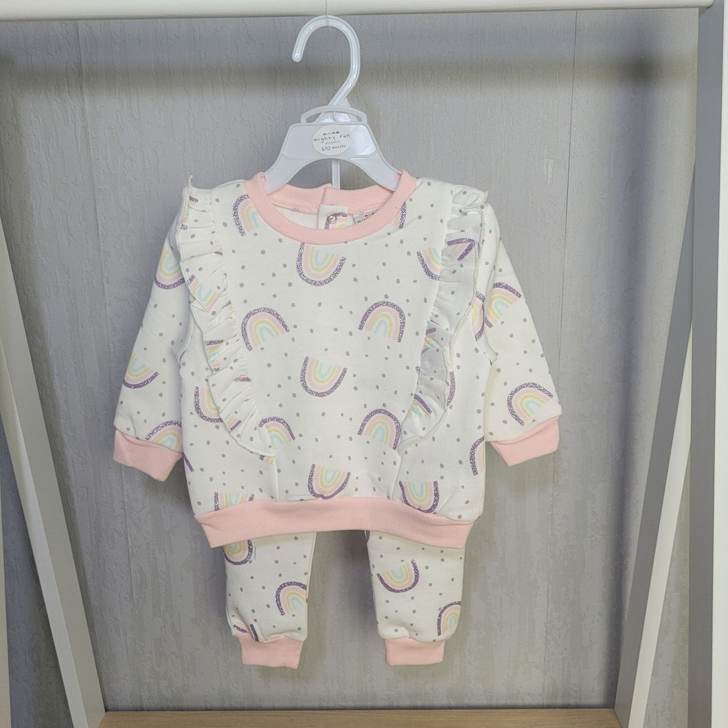 Baby Girls Rainbow 2 Piece Jog Set