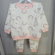 Load image into Gallery viewer, Baby Girls Rainbow 2 Piece Jog Set
