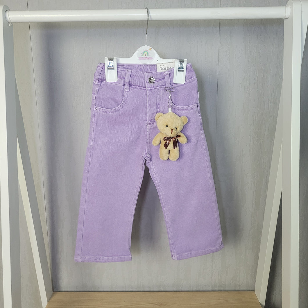 Girls Lilac Boyfriend Jeans