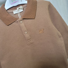 Load image into Gallery viewer, Boys Organic Brown Waffle Top
