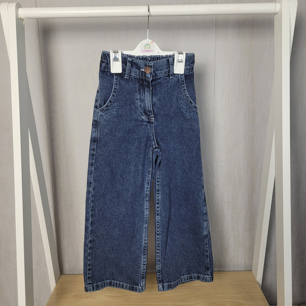 Girls Wide Leg Denim Jeans