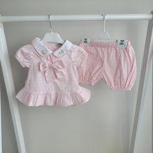 Load image into Gallery viewer, Baby Girls Traditional Pink Shorts Set
