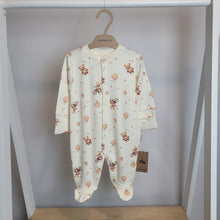 Load image into Gallery viewer, Baby Boys Cream Teddy Bear Babygrow
