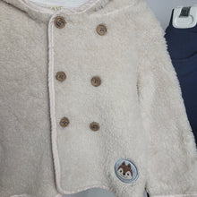 Load image into Gallery viewer, Baby Boys Cream Fleece Jacket and Jogger Set
