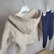 Load image into Gallery viewer, Baby Boys Cream Fleece Jacket and Jogger Set
