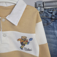 Load image into Gallery viewer, Boys Rugby Shirt and Denim Jeans Set (2 colourways)
