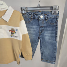 Load image into Gallery viewer, Boys Rugby Shirt and Denim Jeans Set (2 colourways)
