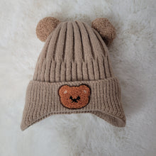 Load image into Gallery viewer, Knitted Bear Baby Hat
