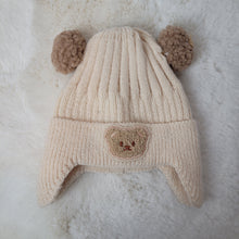 Load image into Gallery viewer, Knitted Bear Baby Hat
