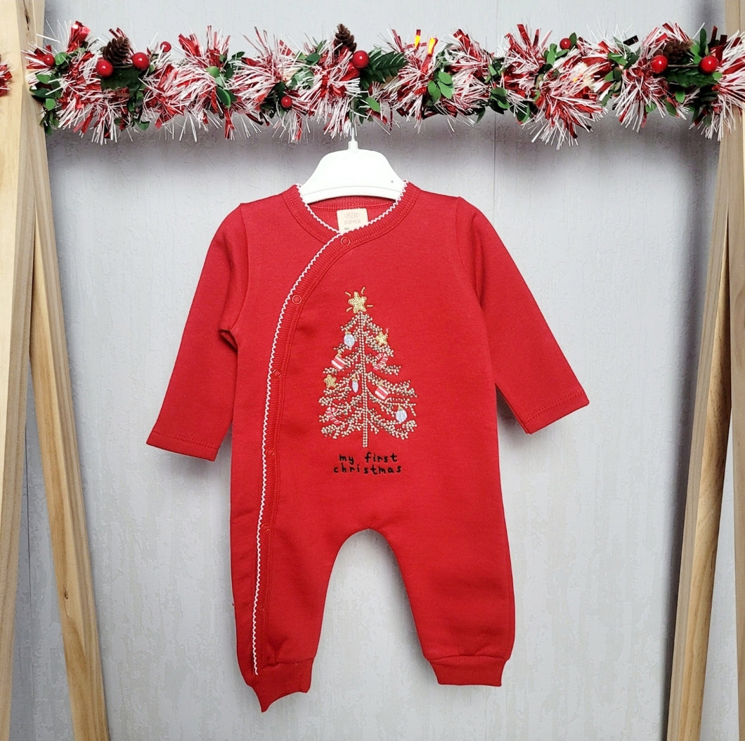 Babys 1st Christmas Romper