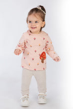 Load image into Gallery viewer, Baby Girls Ribbed Leggings &amp; Mushroom Top Set
