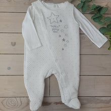 Load image into Gallery viewer, Baby unisex white dungarees and top
