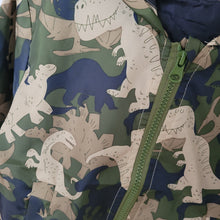 Load image into Gallery viewer, Camouflage dinosaur raincoat
