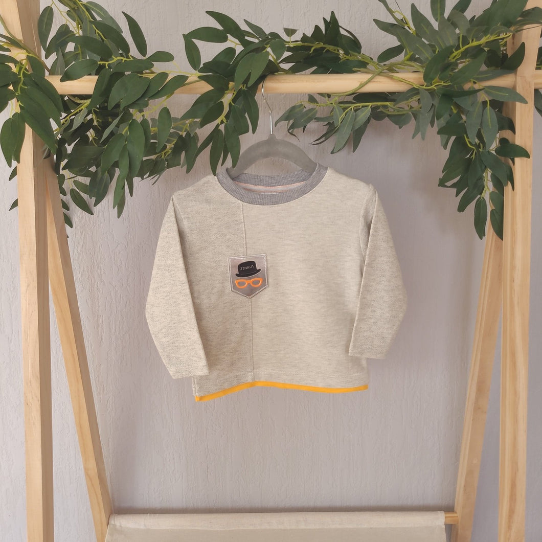 Boys pale grey light sweater