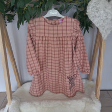 Load image into Gallery viewer, Girls almond checked dress
