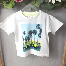 Load image into Gallery viewer, Boys White Tshirt-Palm Trees
