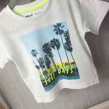 Load image into Gallery viewer, Boys White Tshirt-Palm Trees
