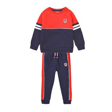 Load image into Gallery viewer, Minoti Navy &amp; Red Jogger Set
