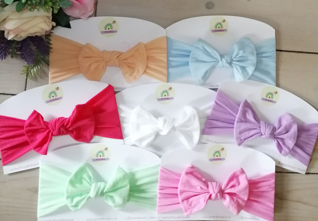 Nylon Bow Headbands