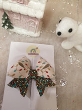 Load image into Gallery viewer, Christmas Lights Starlet Hairbow
