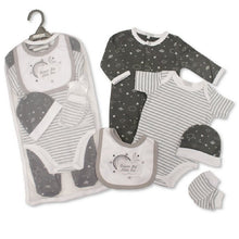 Load image into Gallery viewer, Baby Unisex 5 Pcs Set- Grey Stars
